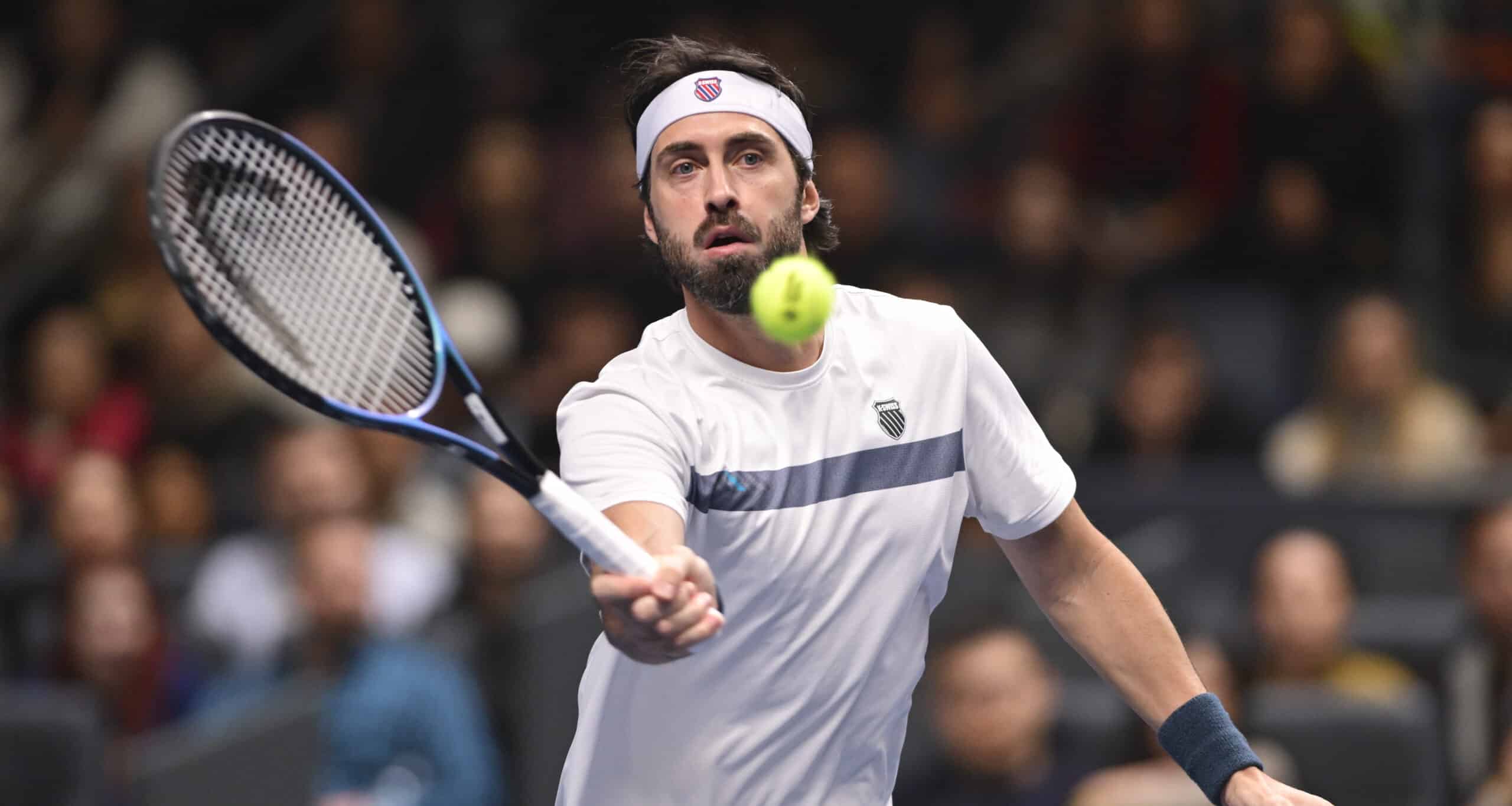 Николоз Басилашвили после финала Almaty Open рассказал об усталости после семи матчей, проблемах с подачей и причинах поражения от Даниила Медведева.