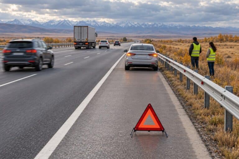 Автомагистральда жол жиегіне тоқтауға бола ма – қауіпсіздік ережелері