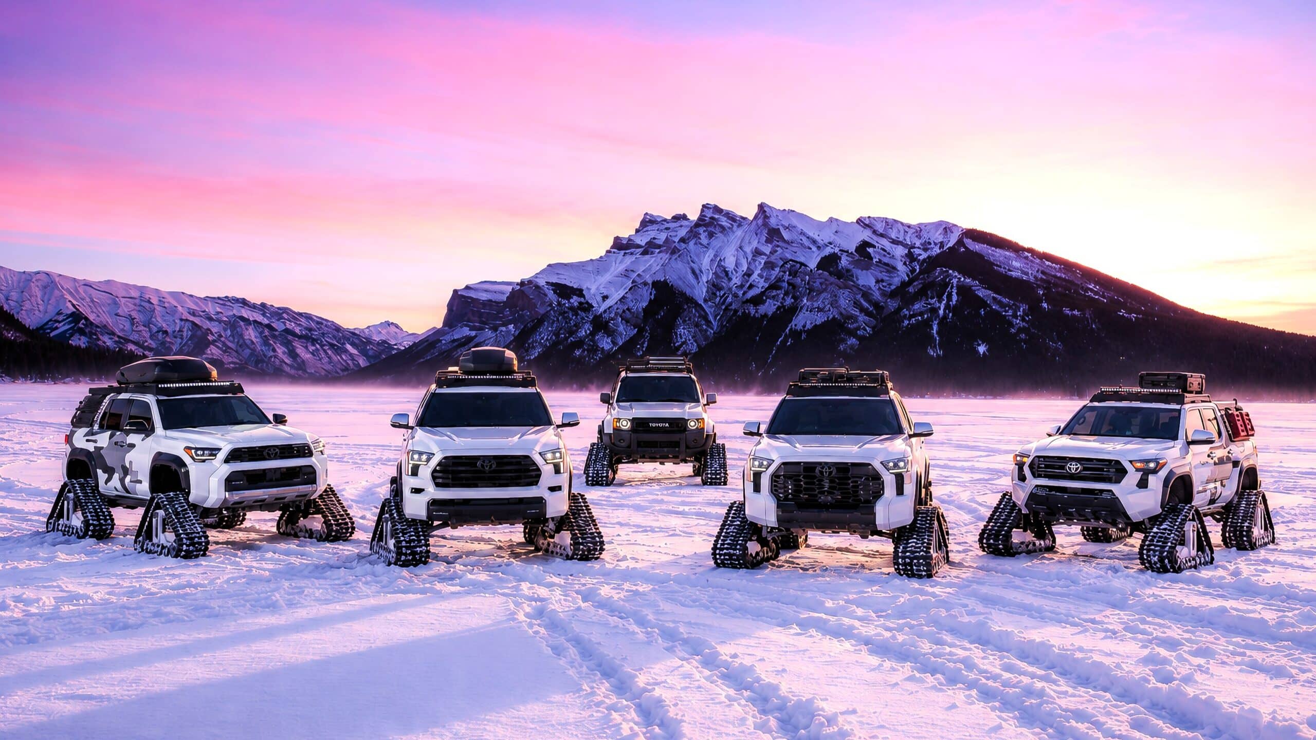 машины на гусеничном ходу, Toyota Snowhunter, Tundra, Tacoma, Land Cruiser, 4Runner