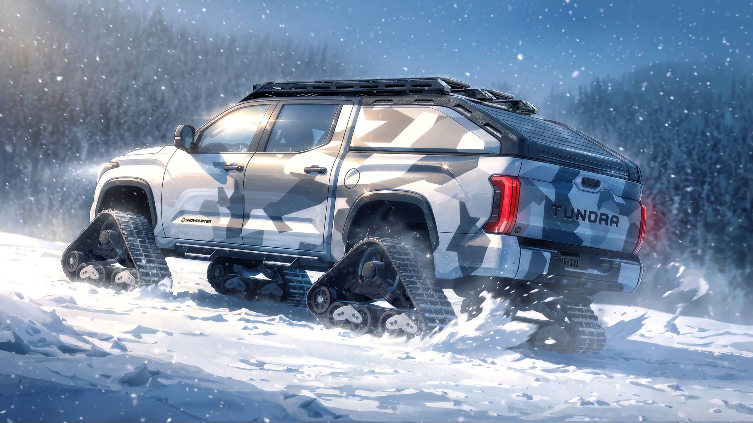 Toyota Tundra, тойота тундра, тойота на гусеницах